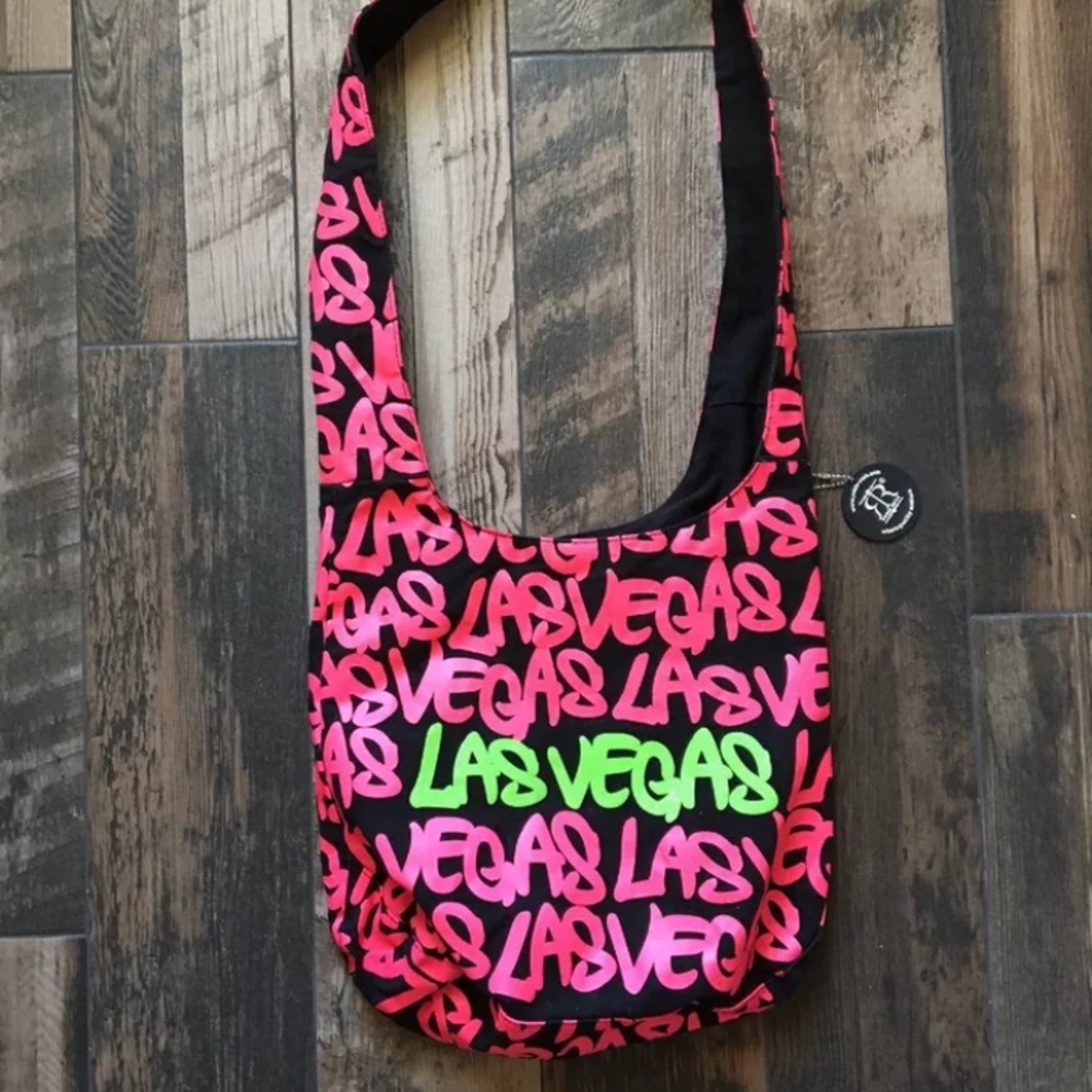 Robin Ruth Neon Pink Las Vegas Crossbody Bag